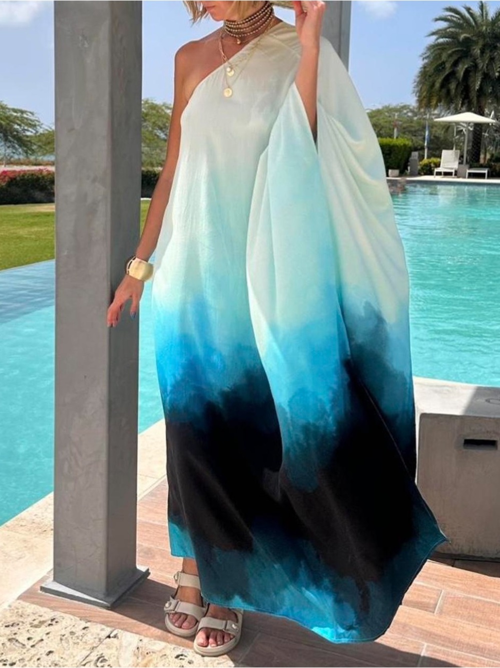 Diarrablu Light Mint Green Satin Slip Dress